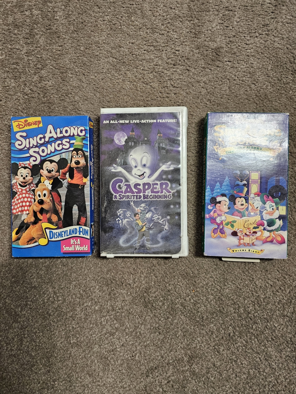 Disney Sing Along Songs VHS Movie Bundle